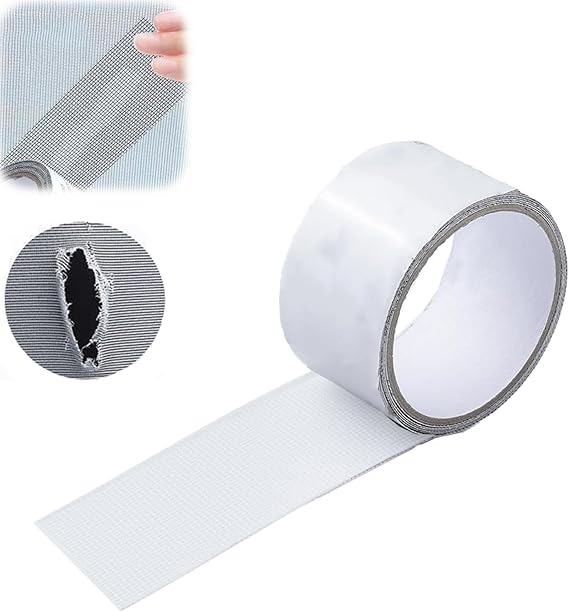 Window Screen Net Repair Tape – Strong Adhesive Mesh Tape for Door & Window Screen Repair, Easy Fix for Holes and Tears | 2 Meter