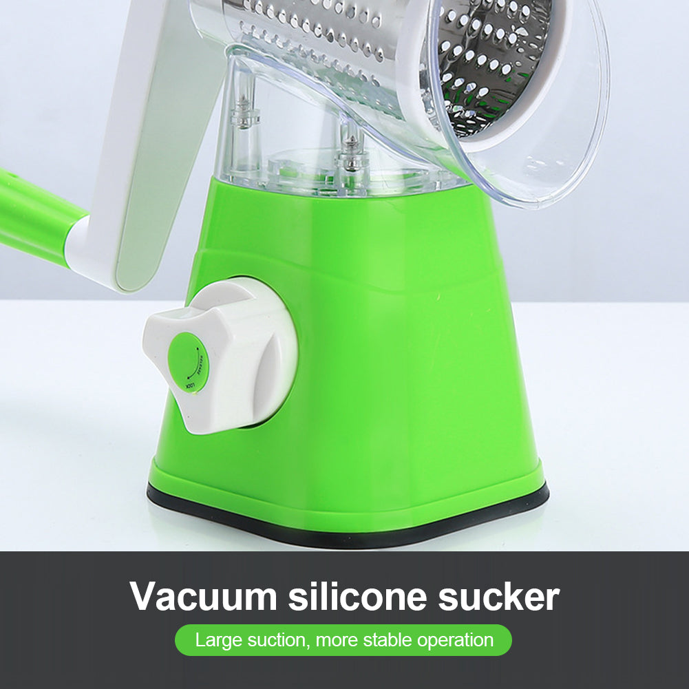 Manual Vegetable Drum cutter Slicer Multifunctional Round Slicer Kitchen Gadget (random color)